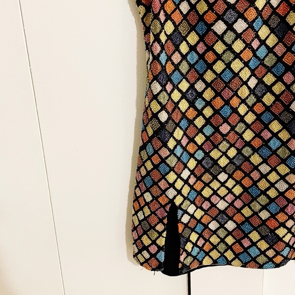 New Staud Le Sable Rainbow Beaded Embellishment Dress - Picture 7 of 9